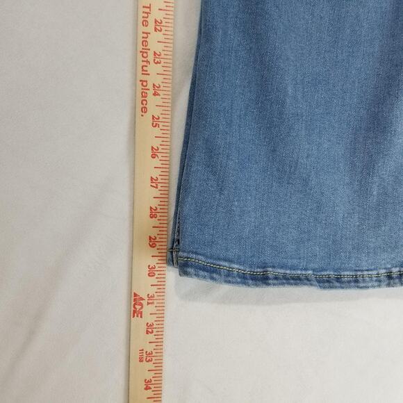 Shyanne Jeans Womens 32 Short Light Wash Blue Bootcut Western Embellished Aztec - Picture 10 of 11